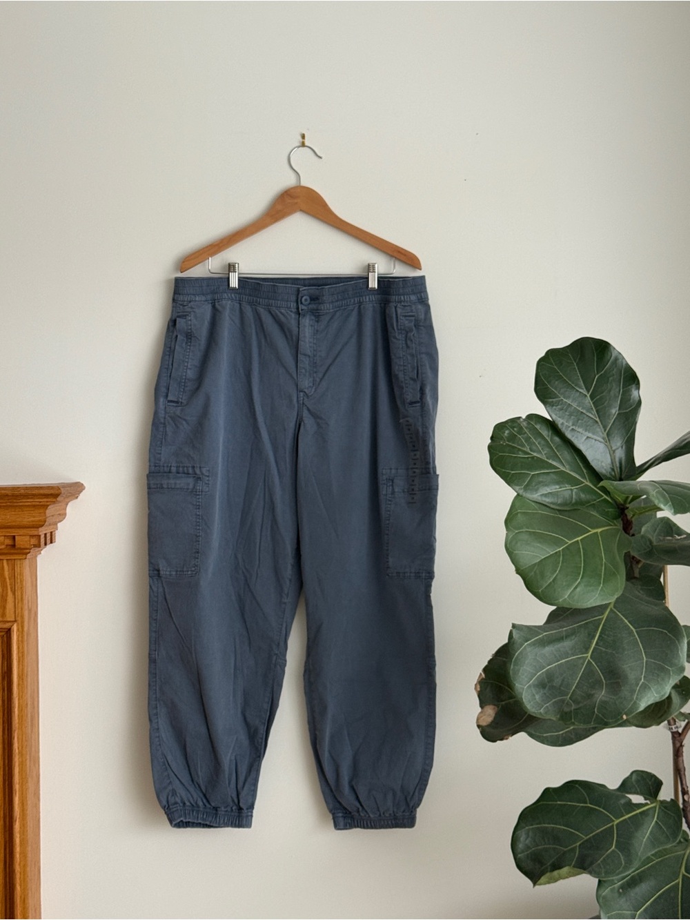 American Eagle Outfitters Slate Blue Cargo Jogger Pants